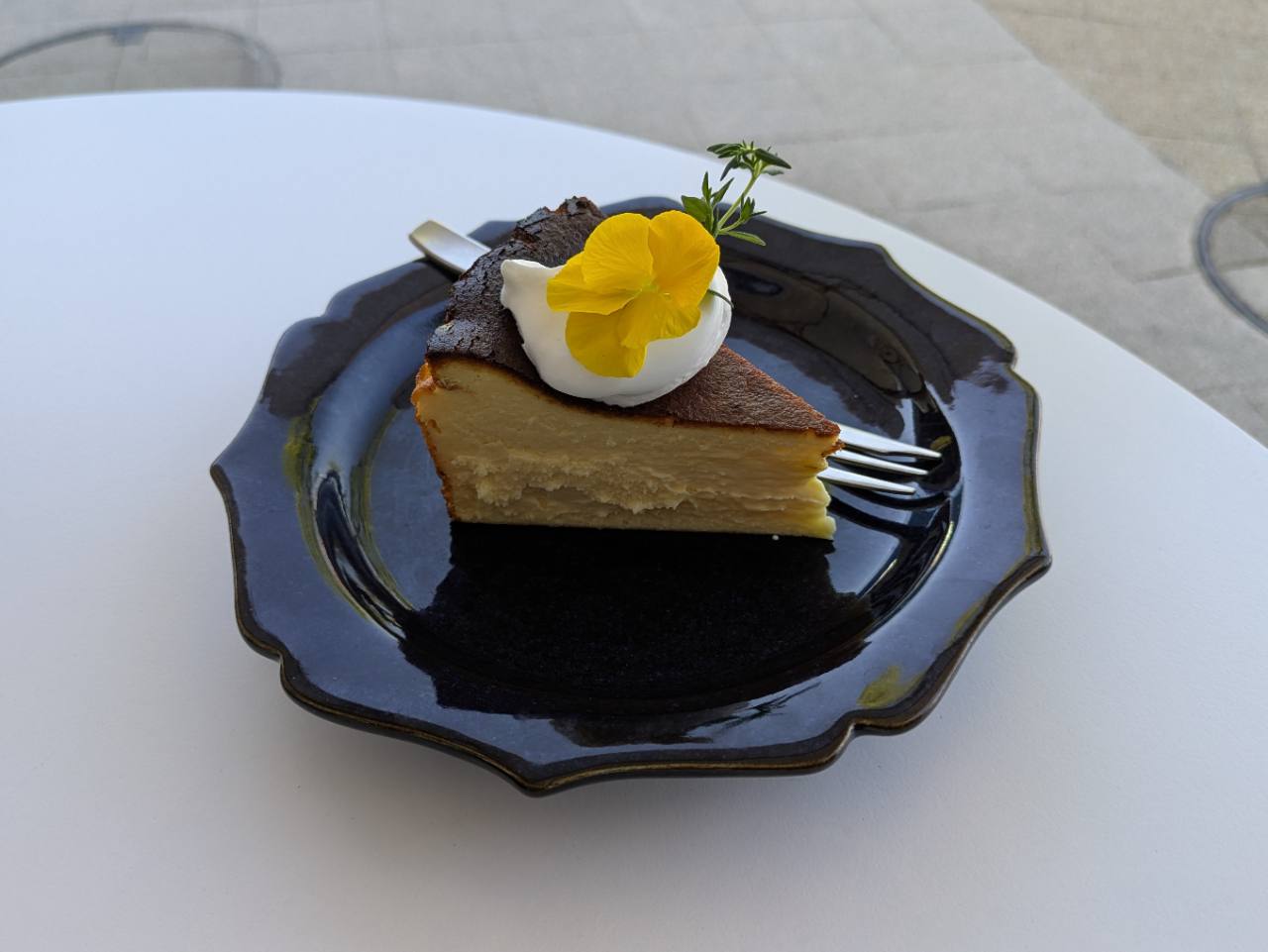 小麦粉不使用のバスクチーズケーキ